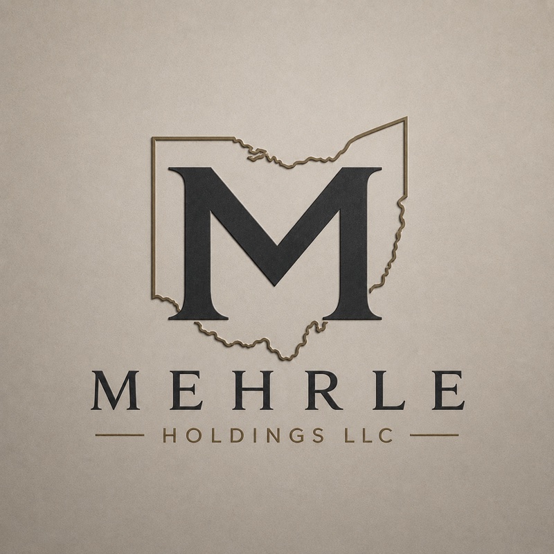 Mehrle Holdings LLC logo — a serif M inside the outline of Ohio, above the words Mehrle Holdings LLC